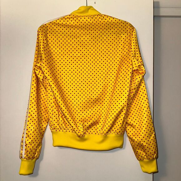 Adidas x Pharrell Williams XS Yellow Red Polka Dot Zipper Close Track Jacket EUC - Picture 3 of 12